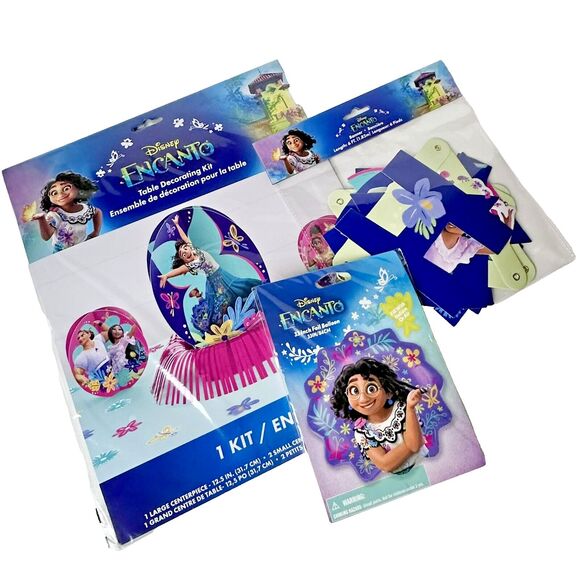 Encanto Birthday Party Decorations Center Piece, Banner & Large Foil Balloon NEW - Picture 1 of 8